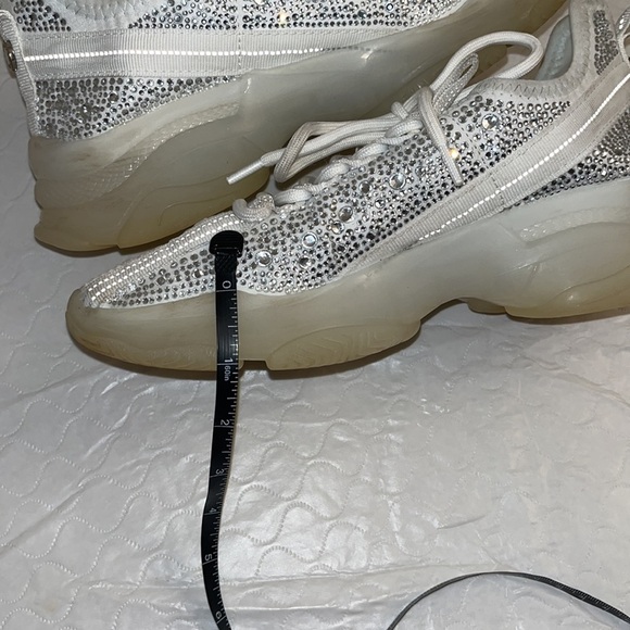 Steve Madden Maxima Rhinestone embellished sneaker 7.5 - Picture 10 of 13